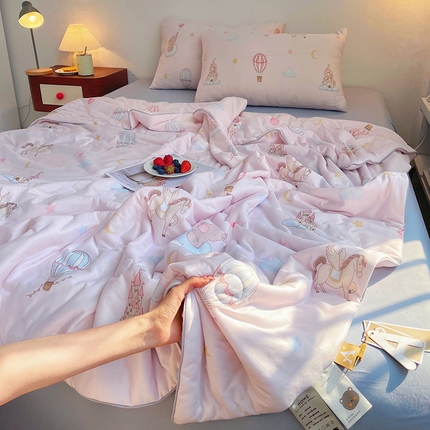 简爱 2025新款A类针织棉大豆纤维夏被 布拉格