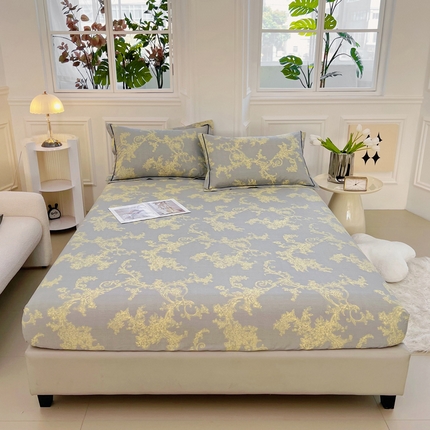 91家纺网 家纺一手货源 找家纺 （总）锦罗绣 2025新款全棉13376印花套件单品单床笠