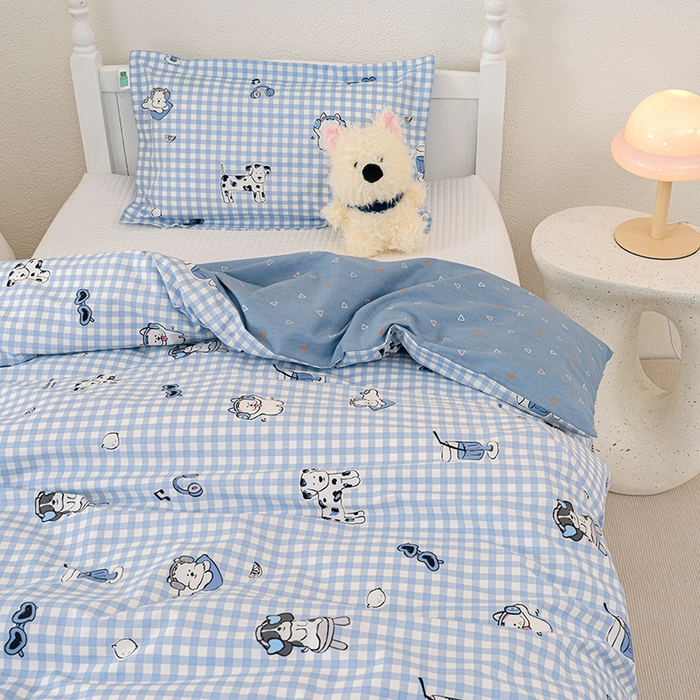 91家纺网 家纺一手货源 找家纺 良佐生活 2025新款高支高密全棉儿童被套 布奇