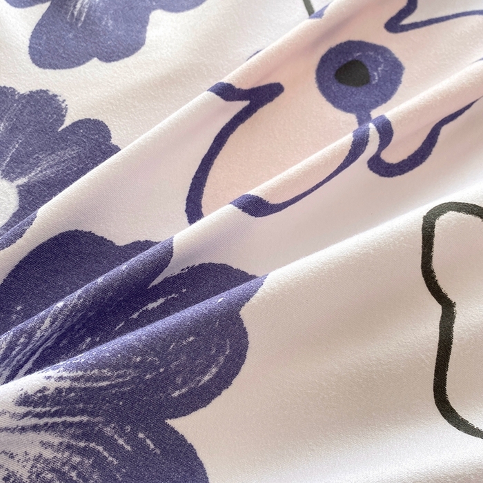 91家纺网 家纺一手货源 找家纺 2025新款亲肤磨毛四件套 浅浅花香