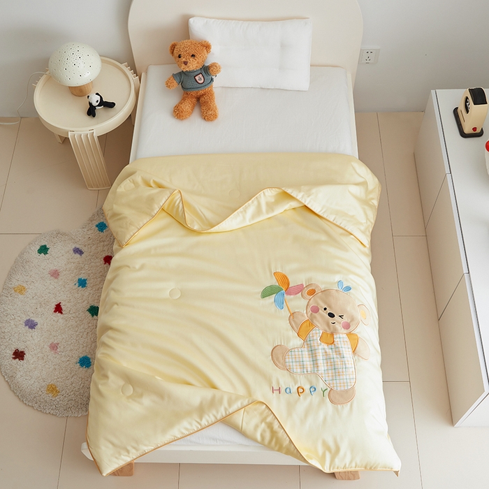 91家纺网 家纺一手货源 找家纺 （总）荷马之梦 2025新款系列—A类棉贴布绣大豆儿童夏被