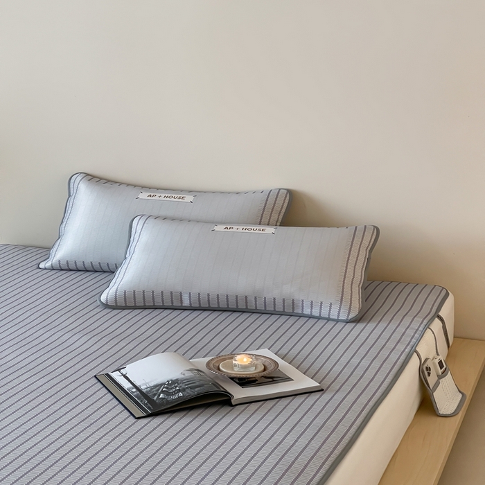 91家纺网 家纺一手货源 找家纺 （总）三味舒屋 2025新款时尚简约小年轻专属900D高端养生印花冰藤凉席