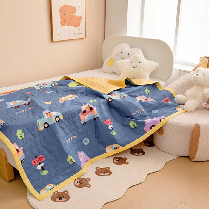 91家纺网 家纺一手货源 找家纺 （总）梵赫   2025新款全棉卡通夏被