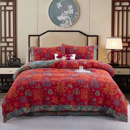 91家纺网 家纺一手货源 找家纺 （总）双层纱家居 2025新款深色系列双层纱四件套