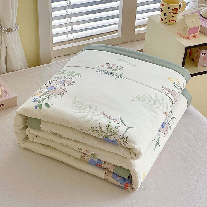 91家纺网 家纺一手货源 找家纺  2025新款A类全棉棉花夏被纯棉夏被 被子被芯 玩趣伙伴