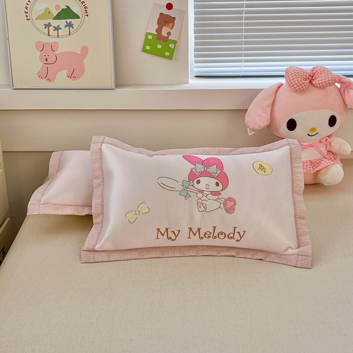 91家纺网 家纺一手货源 找家纺 博雅2025新款三丽欧冰丝单枕套 魔法美乐蒂