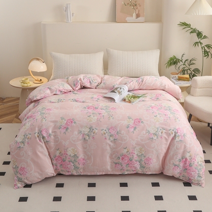 圣锦家纺 2025新款全棉单被套倾城花恋