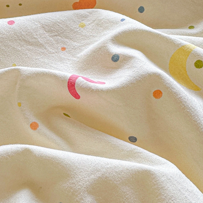 91家纺网 家纺一手货源 找家纺 创优  2025新款有氧双层纱小清新印花小花边夏被夏凉被可机洗空调被子被芯 小芝士