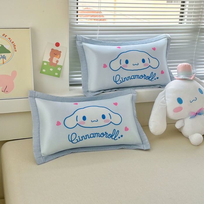 91家纺网 家纺一手货源 找家纺 博雅2025新款三丽欧冰丝单枕套 开心玉桂狗