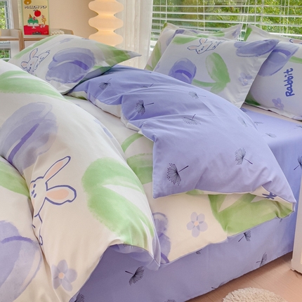 91家纺网 家纺一手货源 找家纺 （总）铭浩2025新款亲肤磨毛四件套