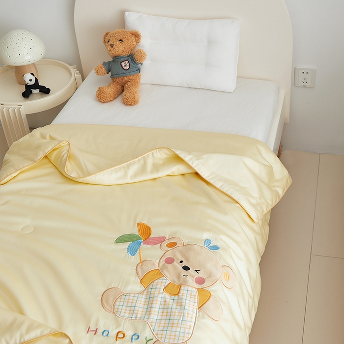 91家纺网 家纺一手货源 找家纺 （总）荷马之梦 2025新款系列—A类棉贴布绣大豆儿童夏被