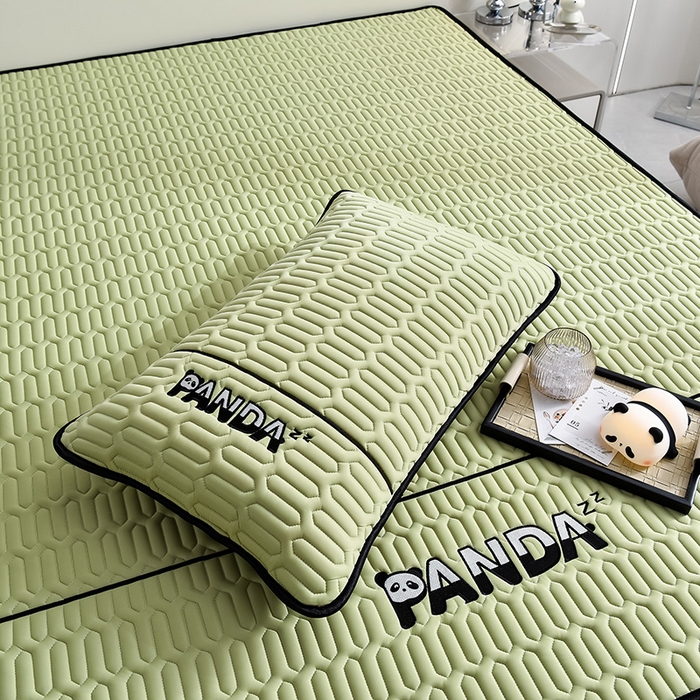 91家纺网 家纺一手货源 找家纺 炫拼家纺 Hipanda床笠款乳胶凉席 Hipanda-仙草绿