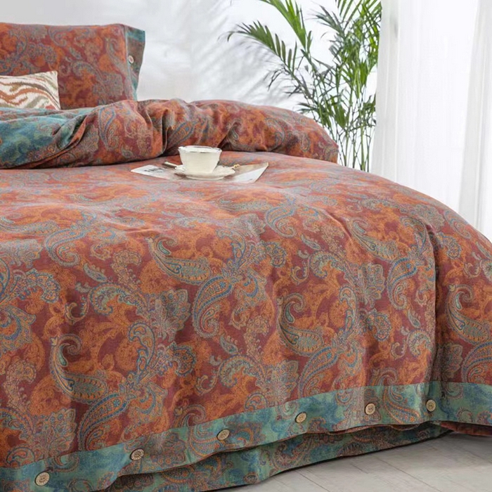 91家纺网 家纺一手货源 找家纺 双层纱家居 2025新款浅色系列双层纱四件套 奈斯