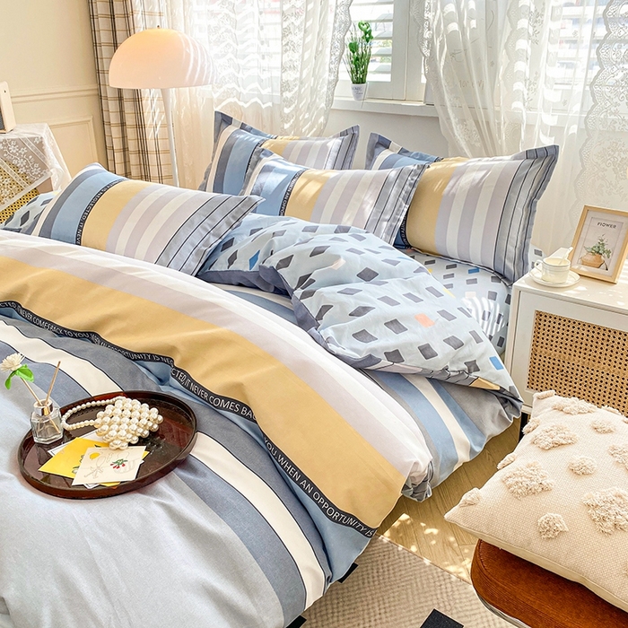 91家纺网 家纺一手货源 找家纺 2025新款亲肤磨毛四件套 秋的回忆