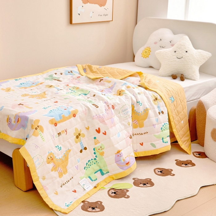 91家纺网 家纺一手货源 找家纺 梵赫   2025新款全棉卡通夏被 奇妙之旅