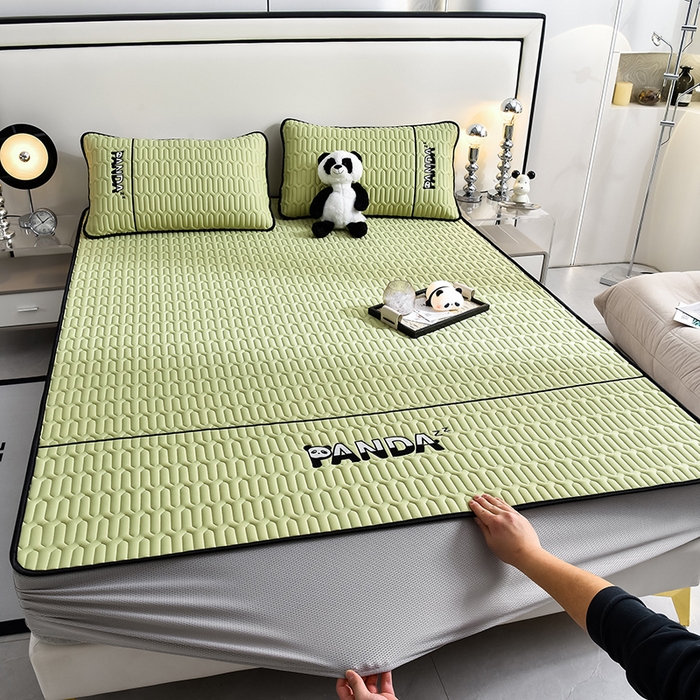 91家纺网 家纺一手货源 找家纺 炫拼家纺 Hipanda床笠款乳胶凉席 Hipanda-仙草绿