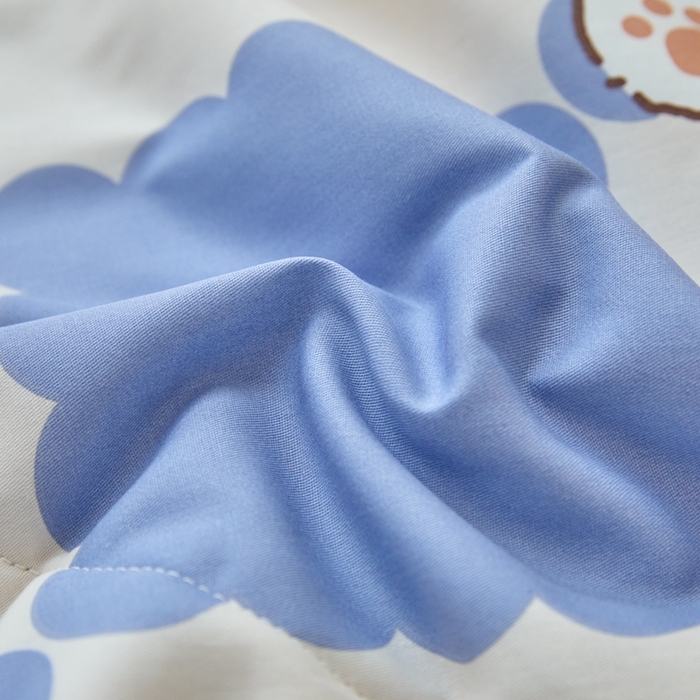 91家纺网 家纺一手货源 找家纺 珂博家纺2025新款亲肤全棉印花夏被 嗨皮狗