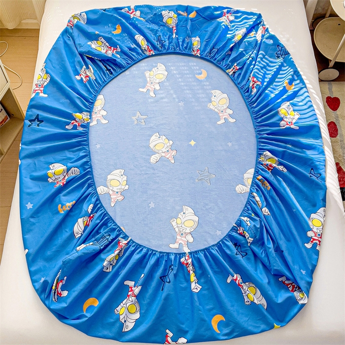 91家纺网 家纺一手货源 找家纺 名兮家居 2025新款正版授权经典奥特曼-三丽鸥全棉印花床笠 艾斯奥特曼