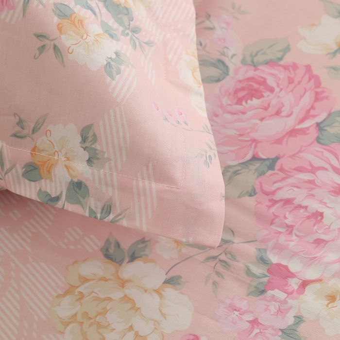 91家纺网 家纺一手货源 找家纺 圣锦 2025新款全棉四件套倾城花恋