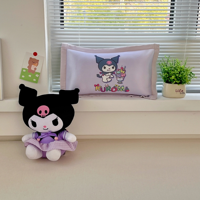 91家纺网 家纺一手货源 找家纺 博雅2025新款三丽欧冰丝单枕套 开心库洛米