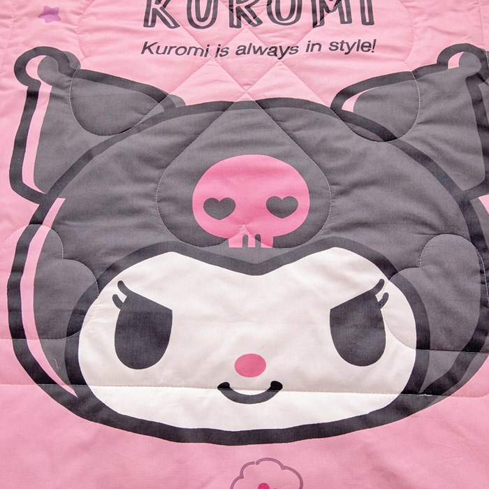 91家纺网 家纺一手货源 找家纺 乐秀家纺 2025新款三丽鸥全棉纯棉儿童夏被夏凉被空调被 黑酷使者