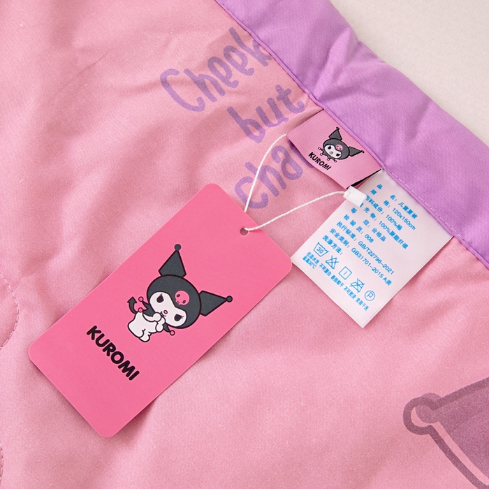 91家纺网 家纺一手货源 找家纺 乐秀家纺 2025新款三丽鸥全棉纯棉儿童夏被夏凉被空调被 黑酷使者