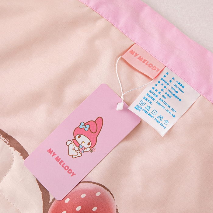 91家纺网 家纺一手货源 找家纺 乐秀家纺 2025新款三丽鸥全棉纯棉儿童夏被夏凉被空调被 花朵美乐蒂