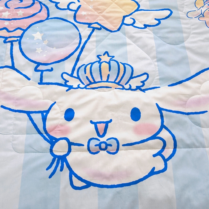 91家纺网 家纺一手货源 找家纺 乐秀家纺 2025新款三丽鸥全棉纯棉儿童夏被夏凉被空调被 快乐玉桂狗