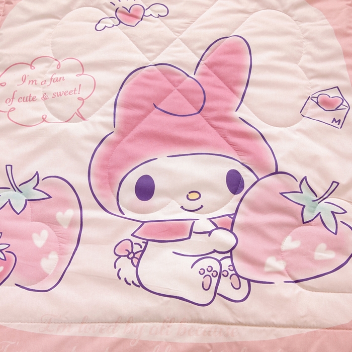 91家纺网 家纺一手货源 找家纺 乐秀家纺 2025新款三丽鸥全棉纯棉儿童夏被夏凉被空调被 天使美乐蒂