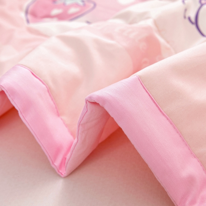 91家纺网 家纺一手货源 找家纺 乐秀家纺 2025新款三丽鸥全棉纯棉儿童夏被夏凉被空调被 天使美乐蒂