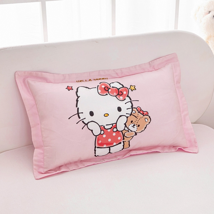 91家纺网 家纺一手货源 找家纺 乐秀家纺 2025新款三丽鸥全棉纯棉儿童夏被夏凉被空调被 小熊KT