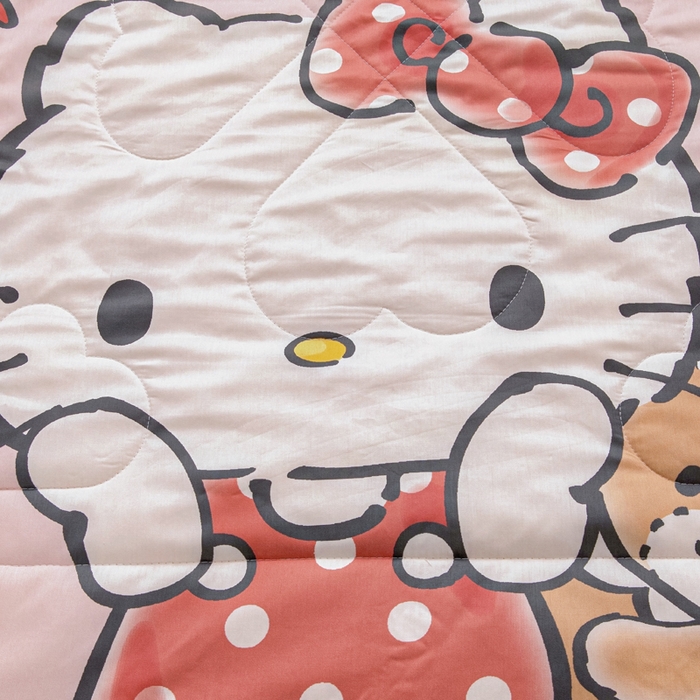 91家纺网 家纺一手货源 找家纺 乐秀家纺 2025新款三丽鸥全棉纯棉儿童夏被夏凉被空调被 小熊KT