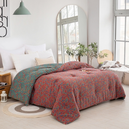 91家纺网 家纺一手货源 找家纺 （总）双层纱家居 2025新款双层纱大豆被夏被春秋被冬被被子被芯