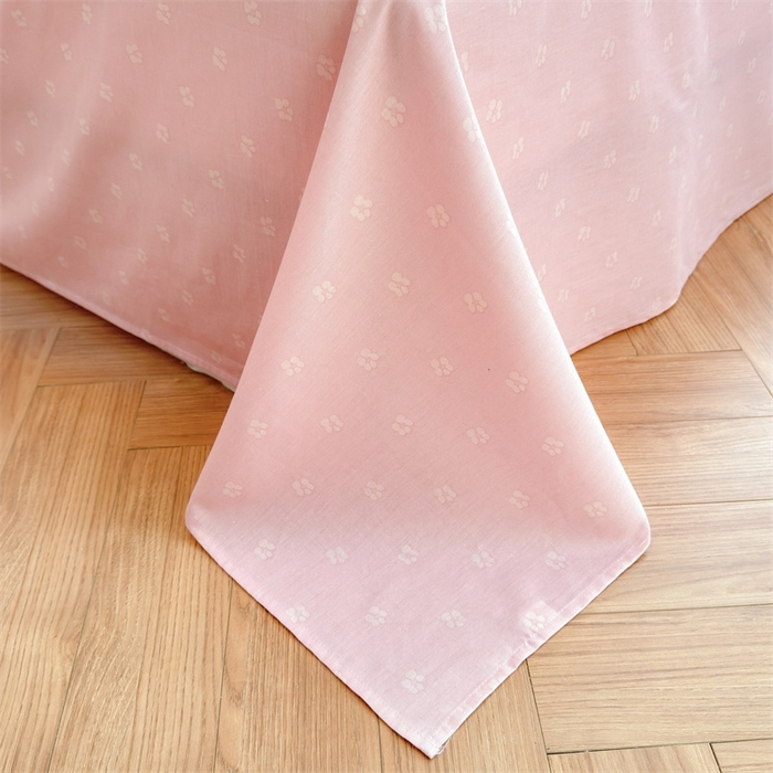 91家纺网 家纺一手货源 找家纺 2025新款全棉花边大豆夏被四件套 妙语花香