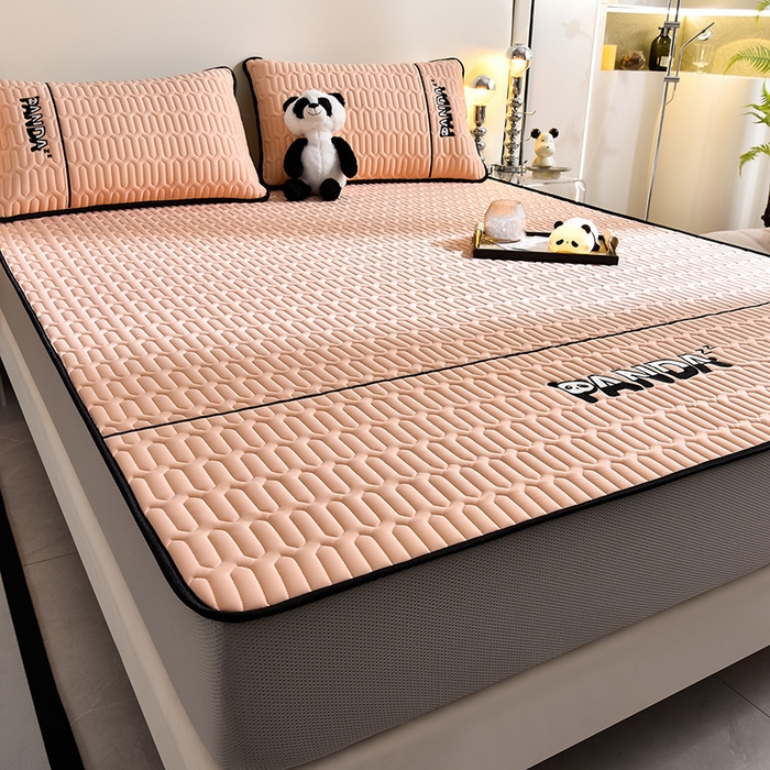 91家纺网 家纺一手货源 找家纺 炫拼家纺 Hipanda床笠款乳胶凉席 Hipanda-香妃粉