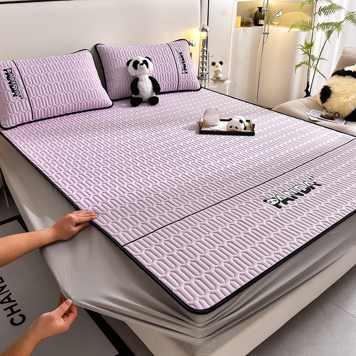 91家纺网 家纺一手货源 找家纺 炫拼家纺 Hipanda床笠款乳胶凉席 Hipanda-薰衣紫