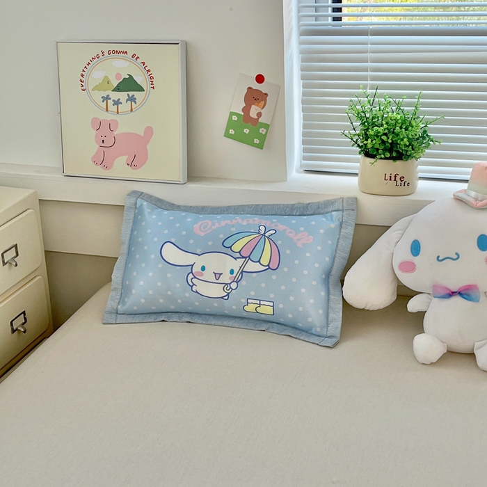 91家纺网 家纺一手货源 找家纺 博雅2025新款三丽欧冰丝单枕套 欢乐玉桂狗