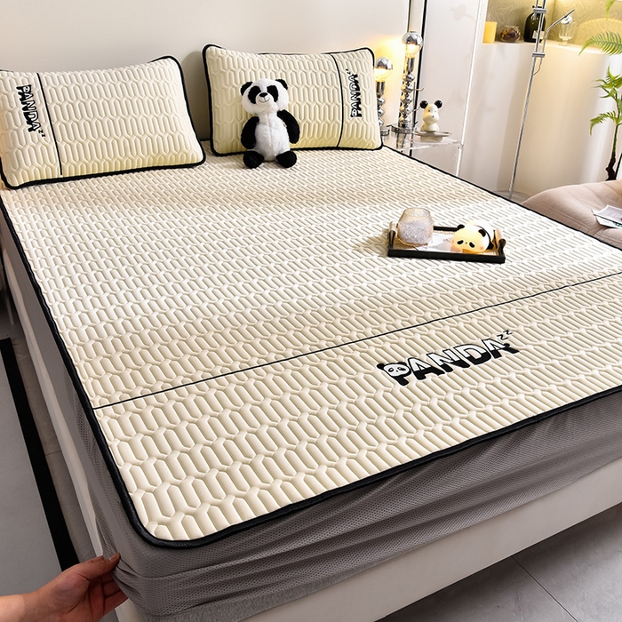 91家纺网 家纺一手货源 找家纺 炫拼家纺 Hipanda床笠款乳胶凉席 Hipanda-玉石白