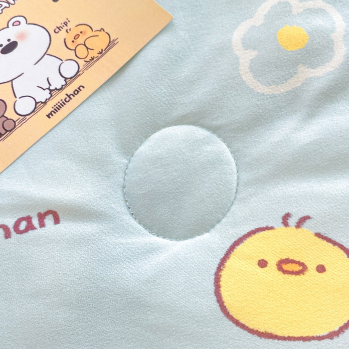 91家纺网 家纺一手货源 找家纺 金爱家2025新款A类高品质正版授权miiiiichan可爱卡通狗狗白熊女孩牛奶丝针织棉夏被 针织棉miiiiichan-开心白熊