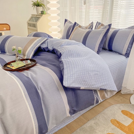 2025新款亲肤磨毛四件套 莱奥-兰