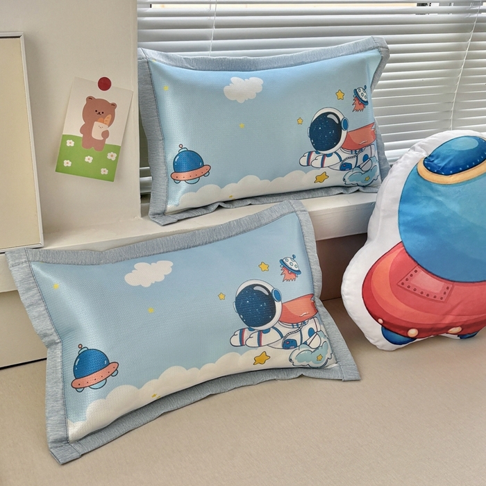 91家纺网 家纺一手货源 找家纺 （总）博雅2025新款冰丝单枕套三丽欧，宇航员，卡皮