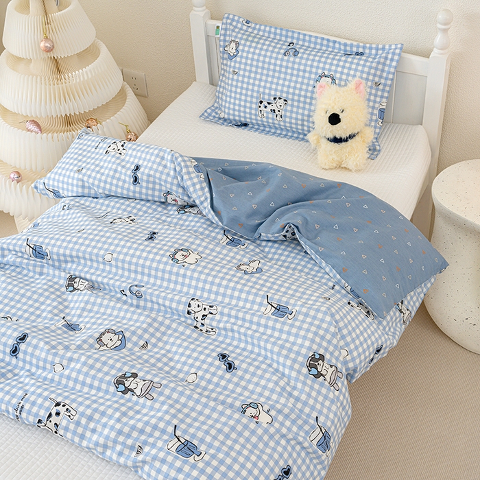 91家纺网 家纺一手货源 找家纺 良佐生活 2025新款高支高密全棉儿童被套 布奇