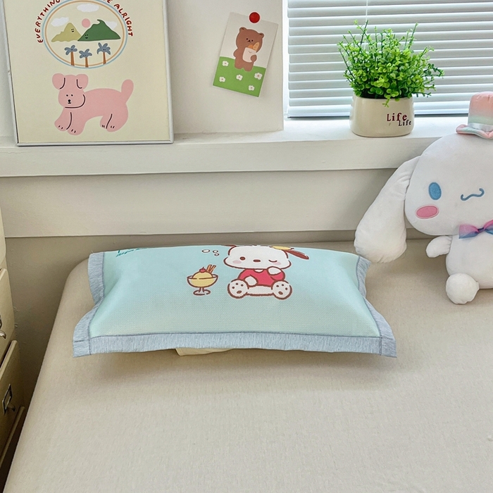 91家纺网 家纺一手货源 找家纺 博雅2025新款冰丝单枕套三丽欧，宇航员，卡皮 甜品帕恰狗