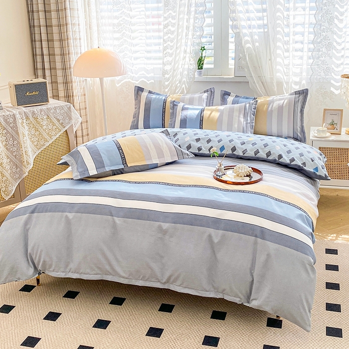 91家纺网 家纺一手货源 找家纺 2025新款亲肤磨毛四件套 秋的回忆