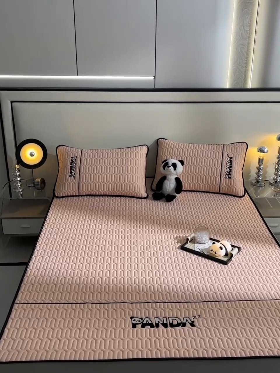 91家纺网 家纺一手货源 找家纺 炫拼家纺 Hipanda床笠款乳胶凉席 Hipanda-香妃粉