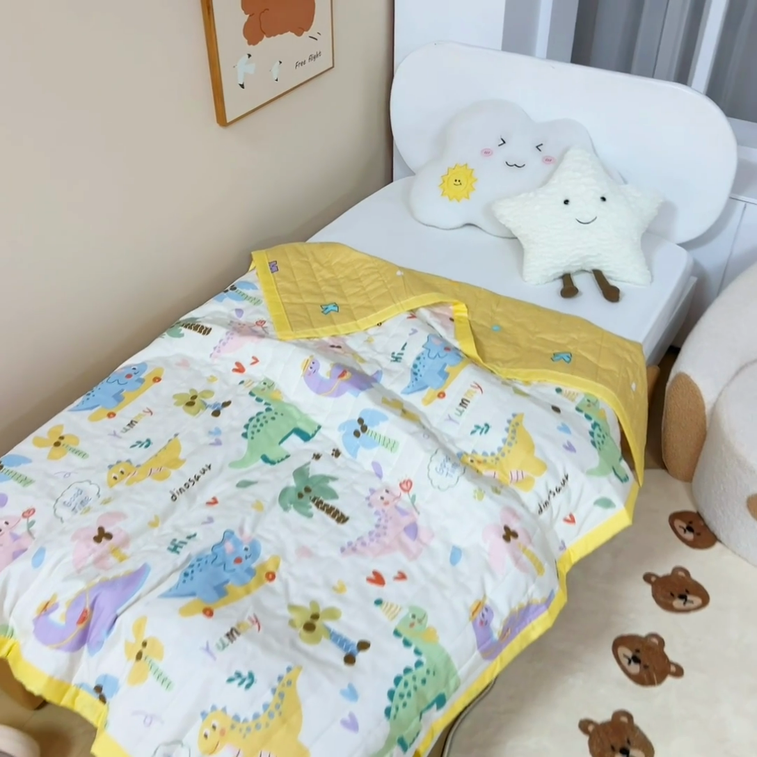 91家纺网 家纺一手货源 找家纺 梵赫   2025新款全棉卡通夏被 奇妙之旅