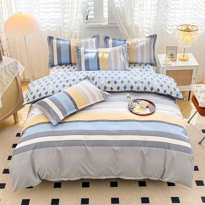 91家纺网 家纺一手货源 找家纺 2025新款亲肤磨毛四件套 秋的回忆