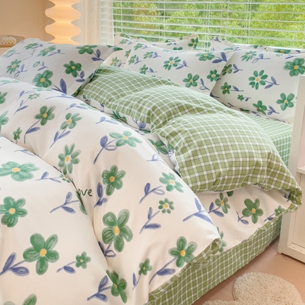 91家纺网 家纺一手货源 找家纺 （总）铭浩2025新款亲肤磨毛四件套