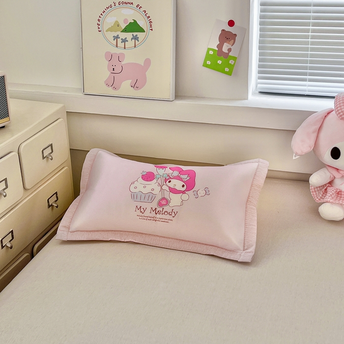 91家纺网 家纺一手货源 找家纺 博雅2025新款三丽欧冰丝单枕套 蛋糕美乐蒂