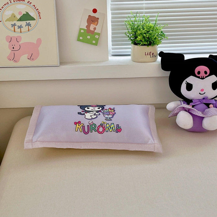 91家纺网 家纺一手货源 找家纺 博雅2025新款三丽欧冰丝单枕套 开心库洛米